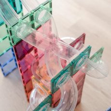 Connetix Tiles | rozšiřovací sada | kuličková dráha PASTEL | 80 ks