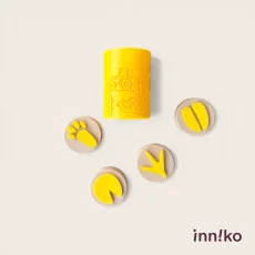 Inniko | Sada pečiatok s valčekom | Stopy zvieratiek z farmy