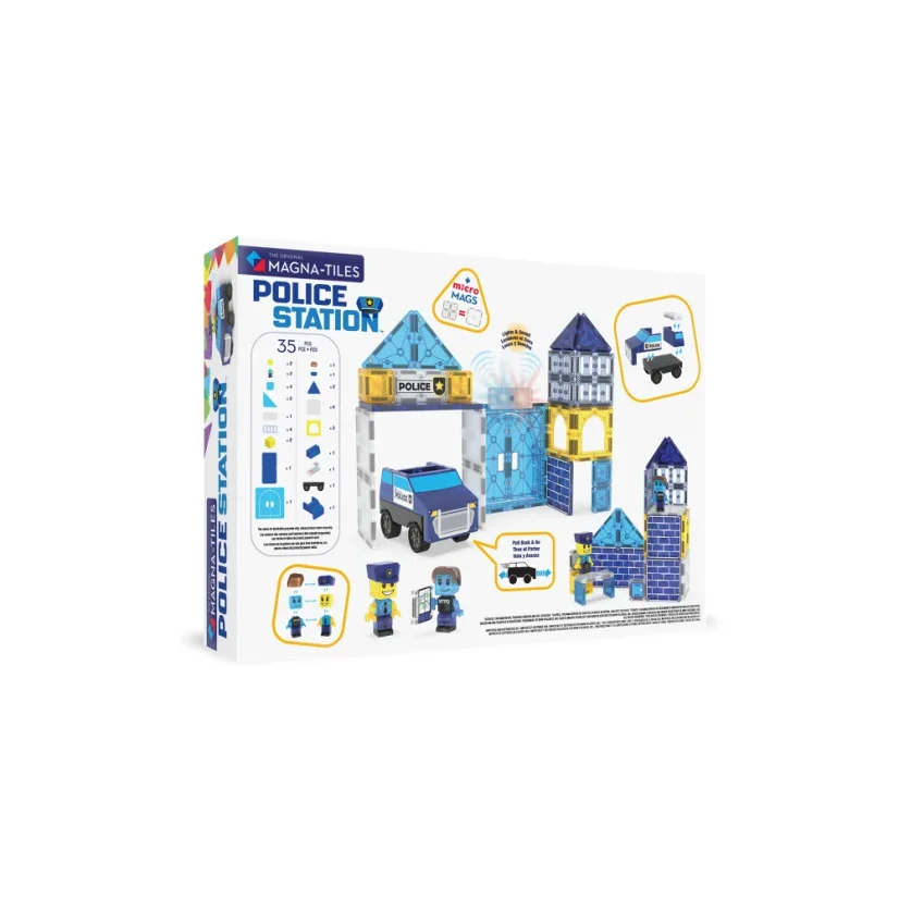 Magna Tiles | Magnetická stavebnice | Police Station 35 dílů
