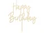 PARTYDECO | Zapichovací dekorace na dort | HAPPY BIRTHDAY, 16.5cm