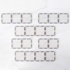 Connetix Tiles | Clear Pack | obdélníky 12 ks