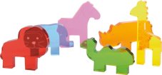 EDUPLAY | Súprava akrylových divokých zvierat | 6 ks