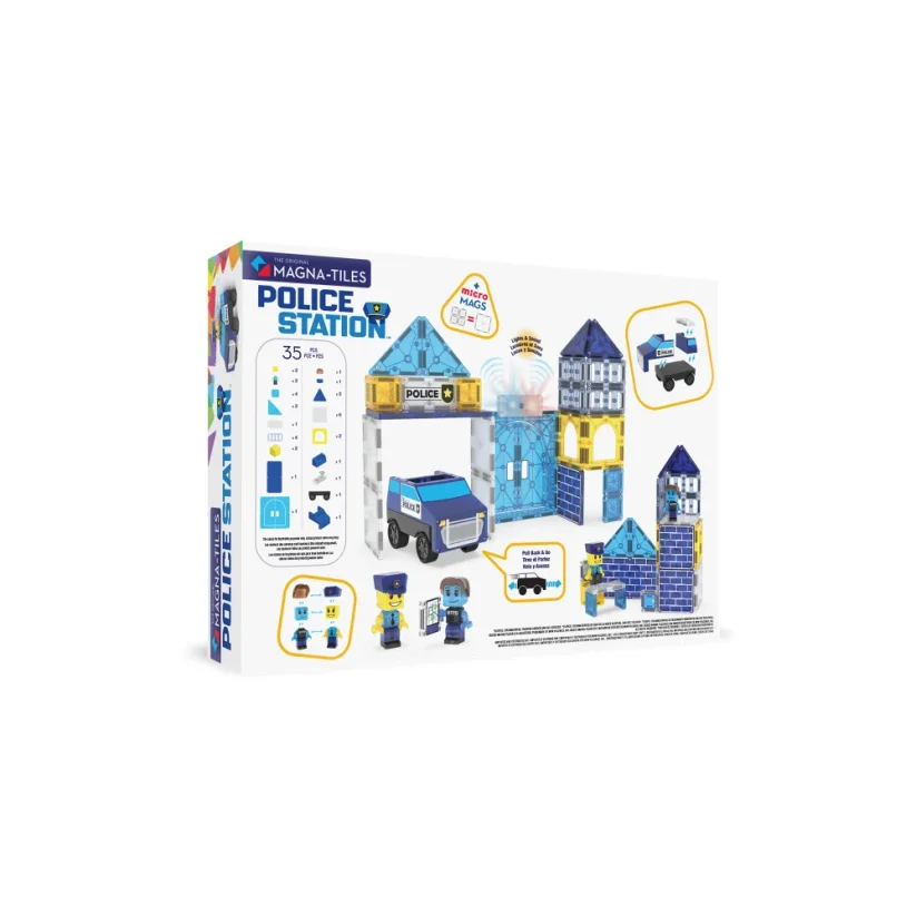 Magna Tiles - Magnetická stavebnice Police Station 35 dílů
