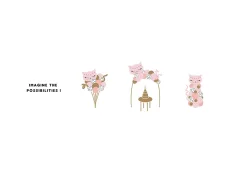 PARTYDECO Balónová kytice Kočka, 83x140cm