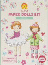 Kreatívne vystrihovačky Tiger Tribe Paper Dolls - Vintage papierové bábiky