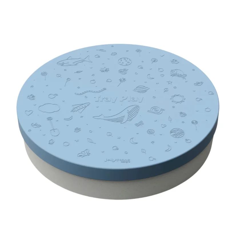 Jellystone Designs - Senzorický třídící tác Tray Play, modrý