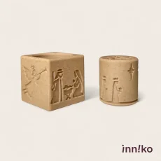 Inniko | Obtiskovací kostka s válečkem 2v1 | Betlém