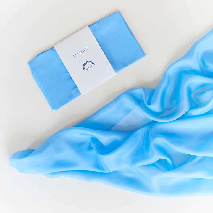 Sarah's Silks Hedvábný šátek - Barva: modrá