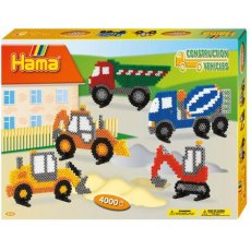 HAMA | Velká dárková sada MIDI - Stavební stroje