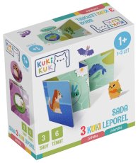 KUKI KUK – Sada 3 Kuki leporel Zvířátka