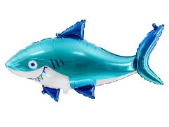 PARTYDECO Nafukovací fóliový balón Žralok, 102x62cm