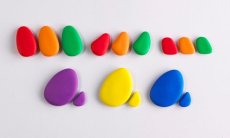 edx | Duhové kamínky / Rainbow Pebbles® | 36 ks
