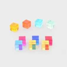 TickiT Barevné křišťálové kostky - 10 ks