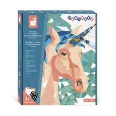 Janod Atelier | Sada Maxi | Maľovanie s číslami | Fantazijné zvieratá od 7 rokov