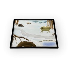 Zimný les – Podložka do Light panelu A3