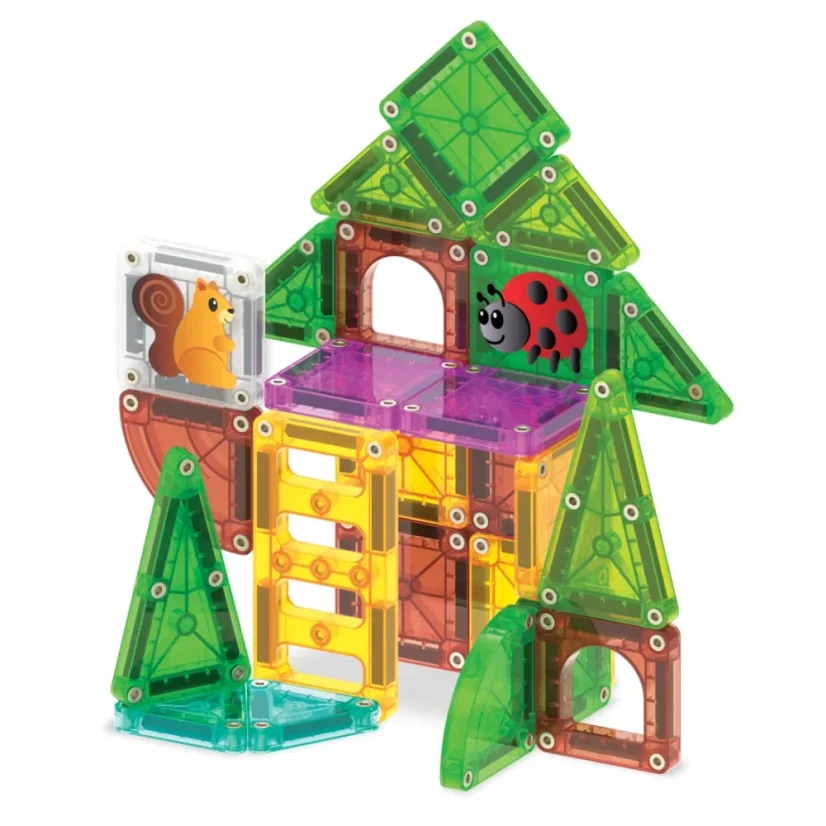 Magna Tiles | Magnetická stavebnice microMAGS | Treehouse Travel Set | 24 dílů