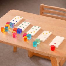 TickiT | Dřevěné domino s drahokamy