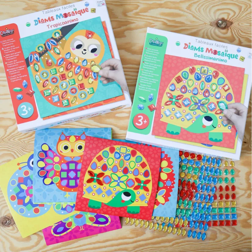 Crea Lign Diamantová mozaika Zvieratká 3+