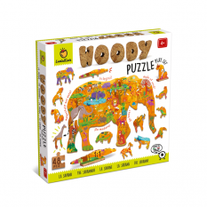 Ludattica - Drevené puzzle Savana - Woody