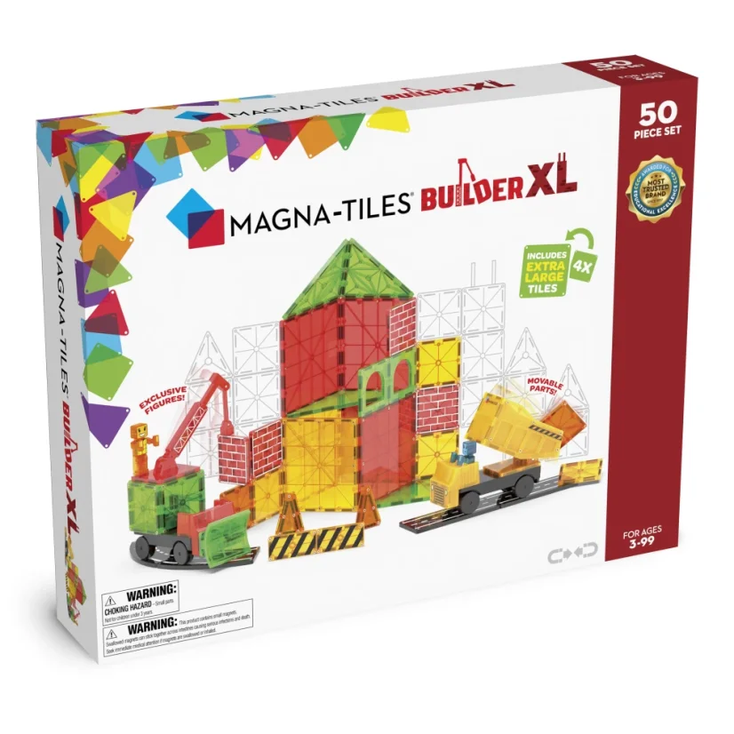 Magna Tiles | Magnetická stavebnice | Builder XL Trucks 50 dílů