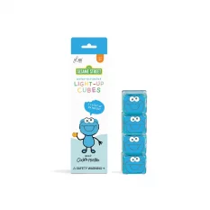 Glo Pals Senzorické kocky svietiace vo vode - modré Cookie Monster