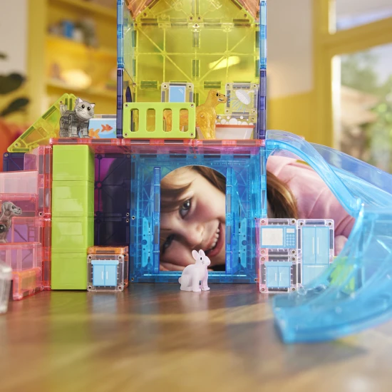 Magna Tiles - Magnetická stavebnice Pet Playhouse 50 dílů