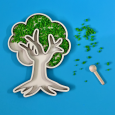 Strom listnatý - tác pre zmyslové hry