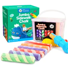 Jar Melo | Křídy chodníkové Jumbo se 2 držáky | 24 ks