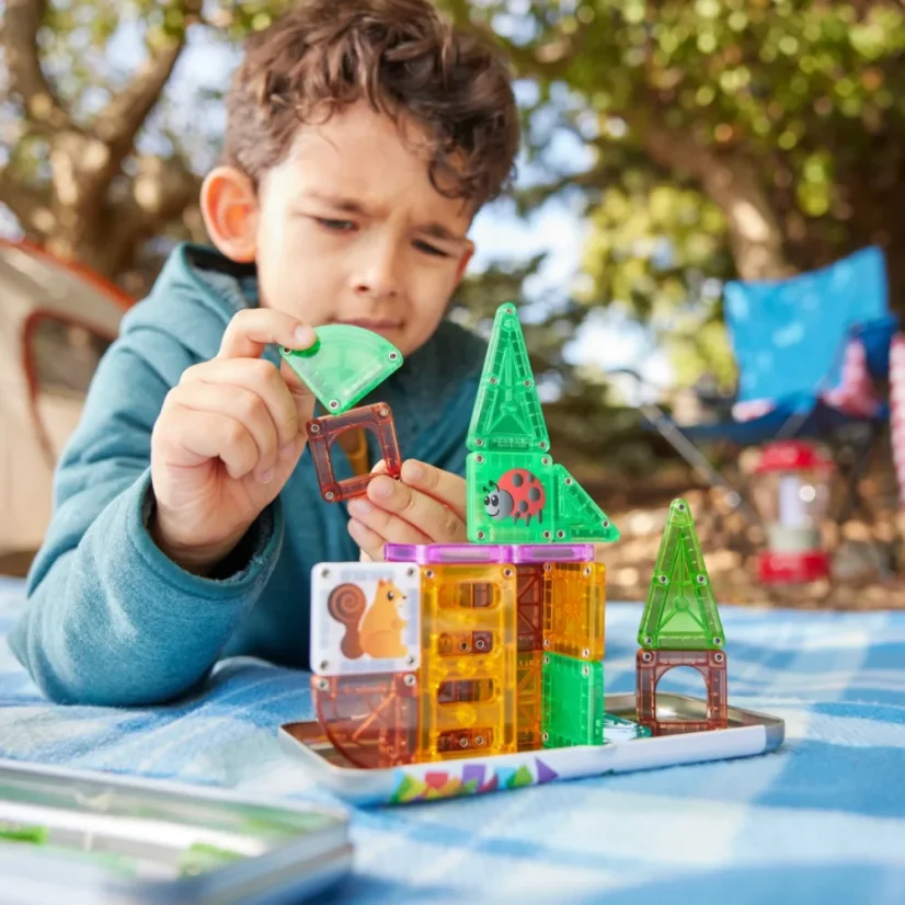 Magna Tiles | Magnetická stavebnice microMAGS | Treehouse Travel Set | 24 dílů