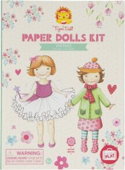Kreatívne vystrihovačky Tiger Tribe Paper Dolls - Vintage papierové bábiky