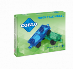 COBLO - Magnetická stavebnice podvozek pro auta - 2ks