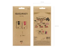 PARTYDECO Vrecko na sladkosti Piráti, 8x18x6cm, 6ks