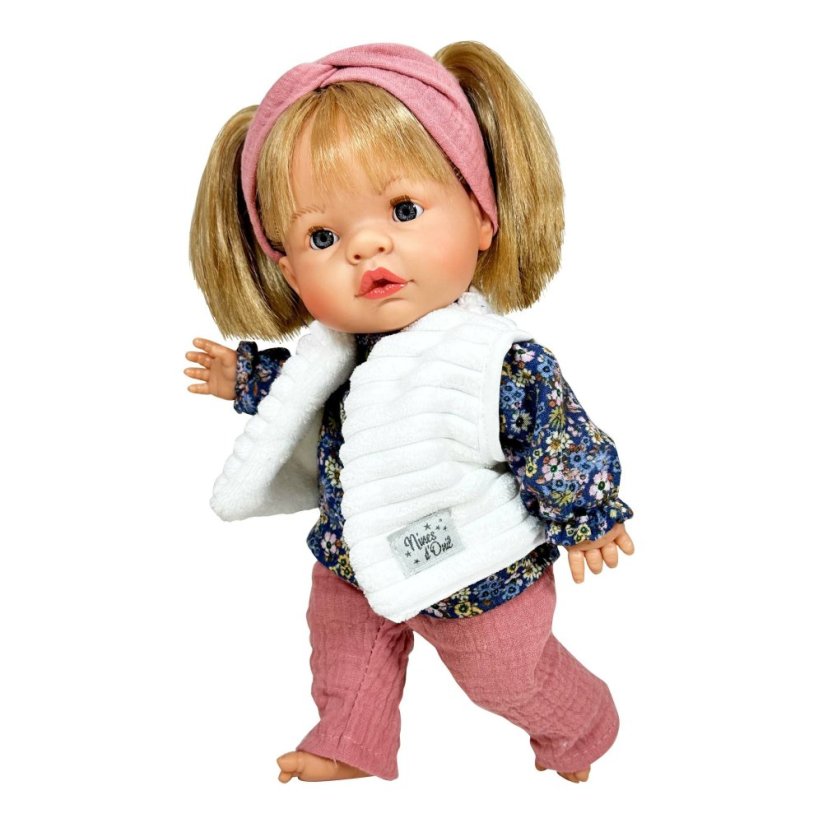NINES Plaváček s vlásky JOY 37 cm
