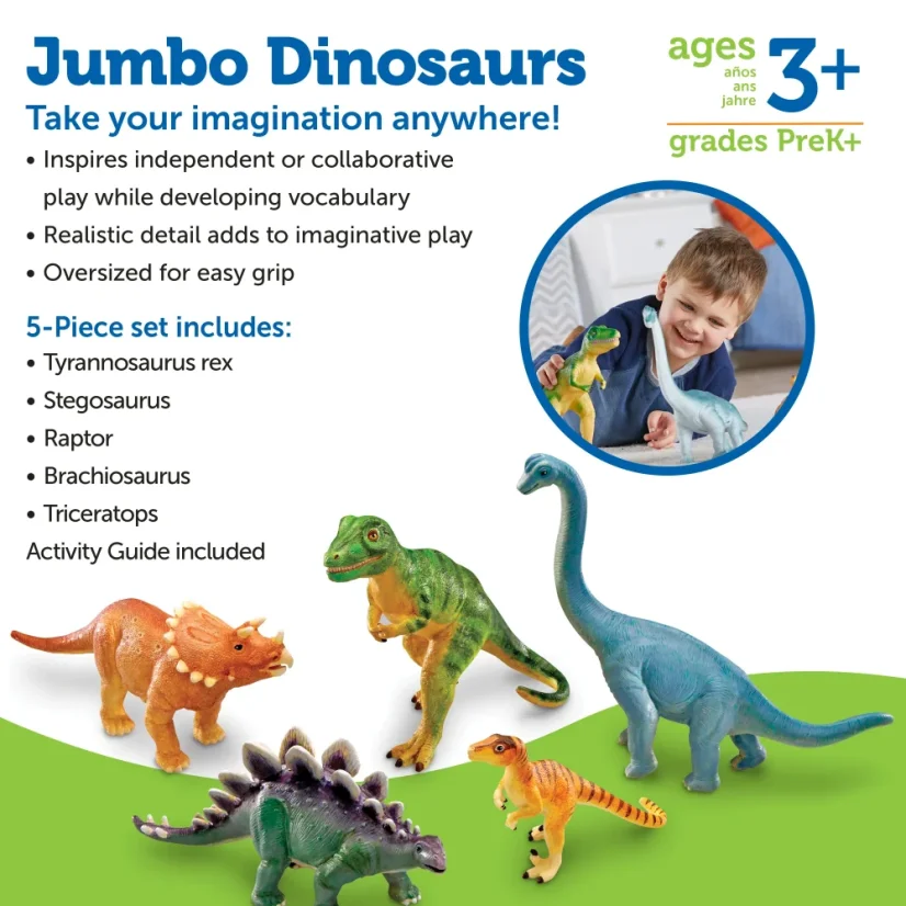 Learning Resources | Jumbo Dinosaurs Set 1