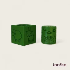 Inniko | Obtiskovací kostka s válečkem 2v1 | Farma