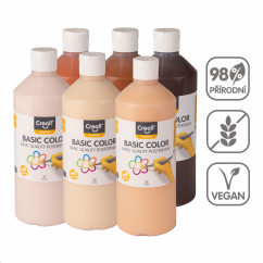 Creall temperové barvy World 6 x 500 ml, mix zemitých barev