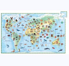 DJECO Obrázkové puzzle  Světová zvířata
