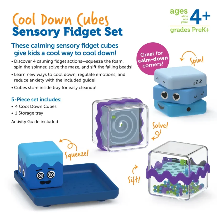 Learning Resources sada antistresových kostek Cool Down Cubes
