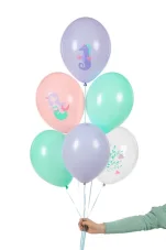 PARTYDECO | Nafukovací balónky | Moře 30cm, mix 6ks