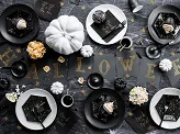 PARTYDECO Girlanda Halloween, černá, 20x175 cm