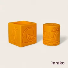 Inniko | Obtiskovací kostka s válečkem 2v1 | Tropické plody