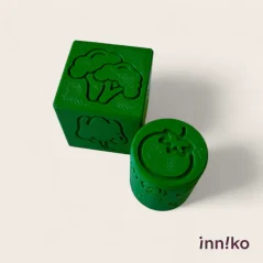 Inniko | Obtiskovací kostka s válečkem 2v1 | Zelenina