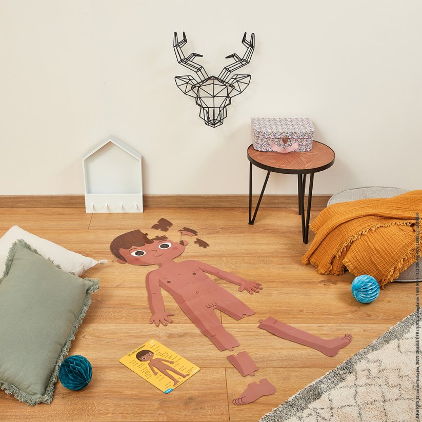 Janod Vzdělávací puzzle Lidské tělo 50-75-100 ks