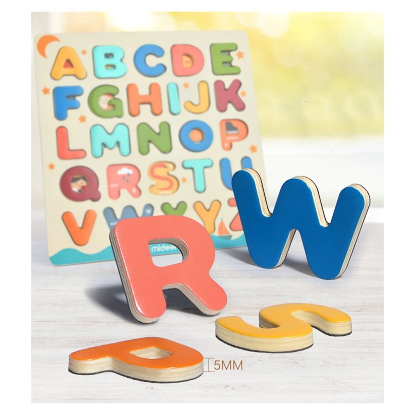 MiDeer Vkládací puzzle Abeceda