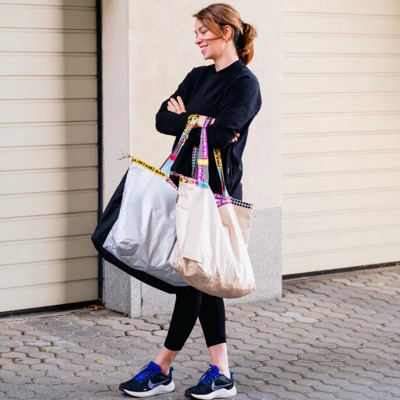 MOVA shopper se zipem zlatá