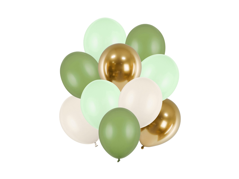 Balóniky - Metalické farby - Svetlo zelená