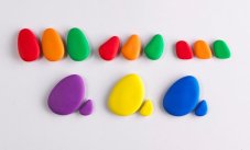 edx | Dúhové kamienky / Rainbow Pebbles® | 36 ks