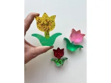 Tulipány zo živice 3 ks