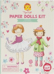 Kreativní vystřihovánky Tiger Tribe Paper Dolls - Vintage papírové panenky