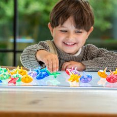 TickiT Průsvitné barevné káči (36 ks)